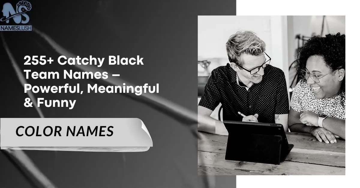 255+ Catchy Black Team Names – Powerful, Meaningful & Funny