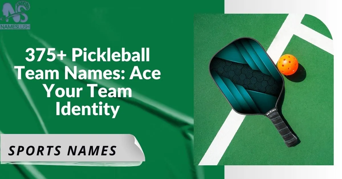 375+ Pickleball Team Names Ace Your Team Identity