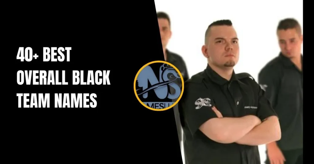 40+ Best Overall Black Team Names