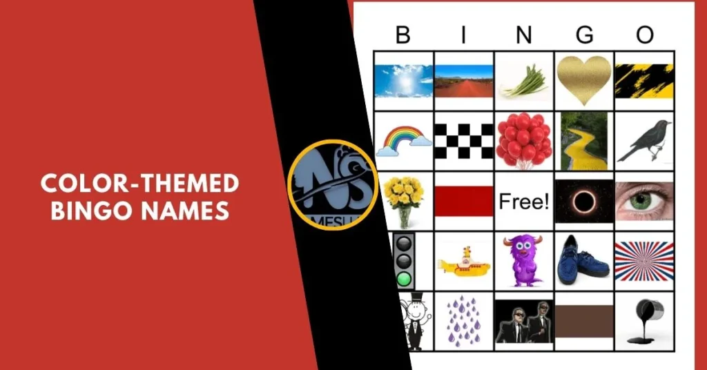 Color-Themed Bingo Names