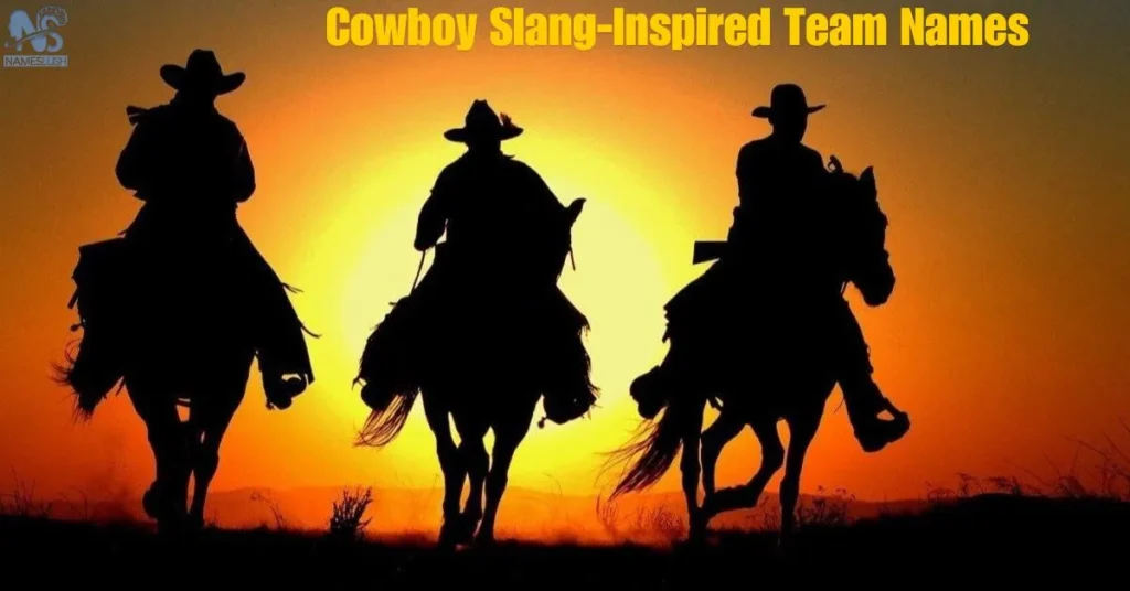 Cowboy Slang-Inspired Team Names