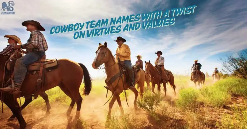 Cowboy Team Names with a Twist on Virtues and Values