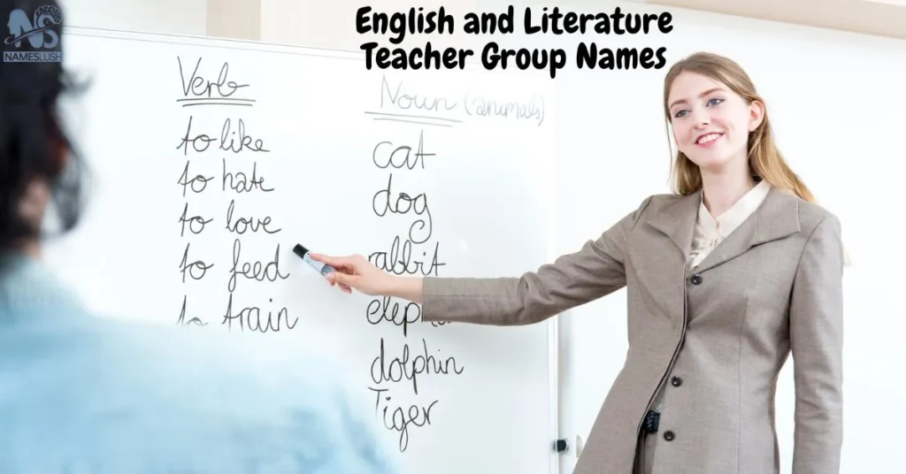 English and Literature Teacher Group Names